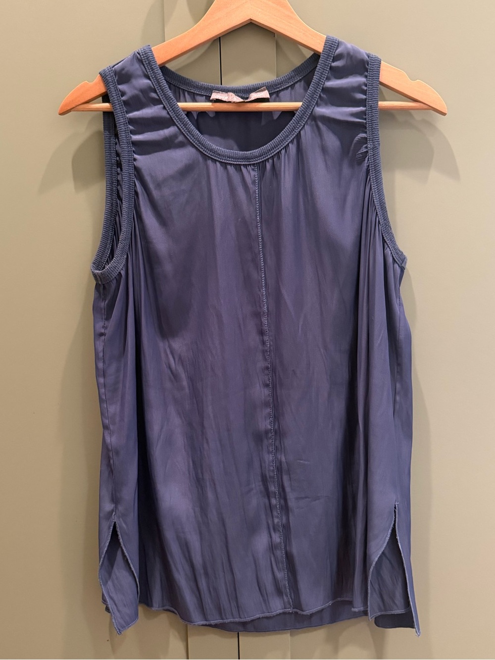 Lola & Sophie Slate-Blue Sleeveless Tank Top